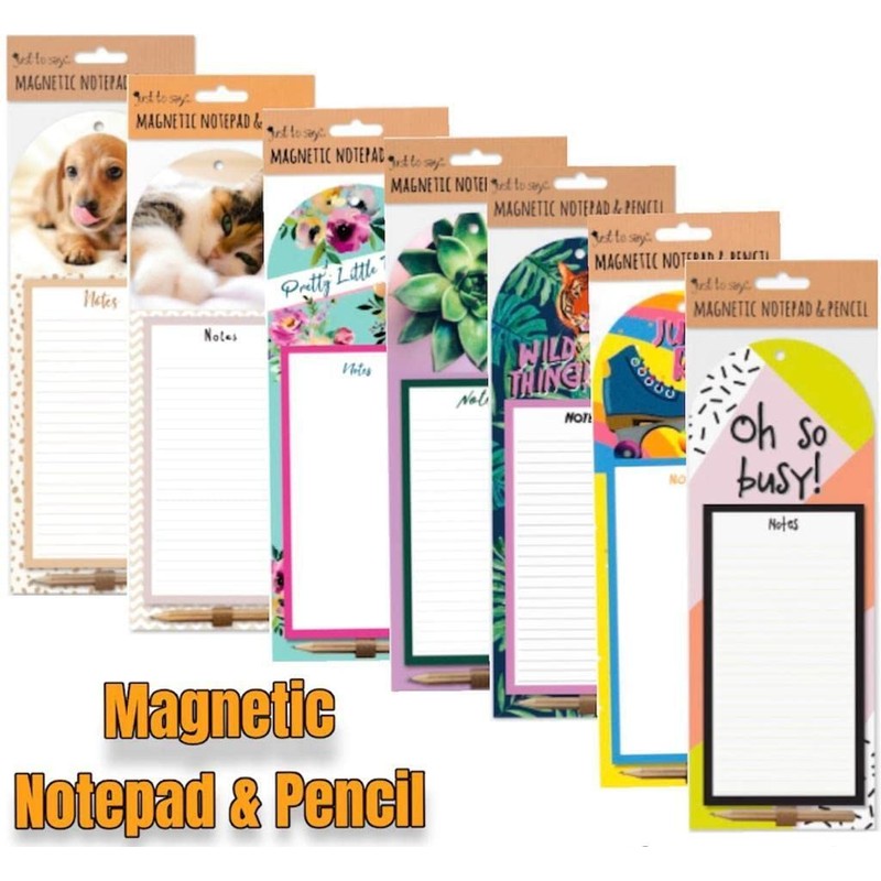 Orbitron Magnetic Shopping List Pad Notepad & Pencil To Do