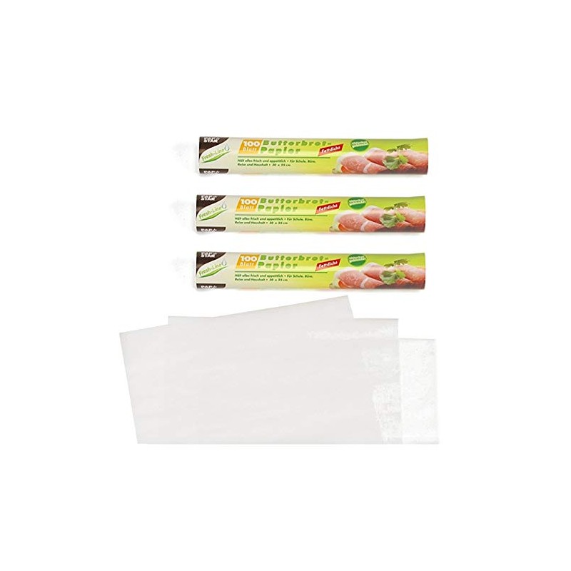 PAPSTAR Butterbrotpapier, B250 x L300 mm, weiß 14300
