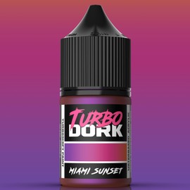 Turbo Dork Miami Sunset TurboShift Acrylic Paint 22ml Bottle - Water-based Non-Toxic Metallic Color Shifting Paint