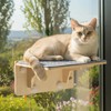 Pecute 2-in-1 Cat Window Perch & Wall Shelves, Cat Hammock