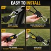 Rope Ratchet Tie Downs, 4mm x 4m Heavy Duty Adjustable