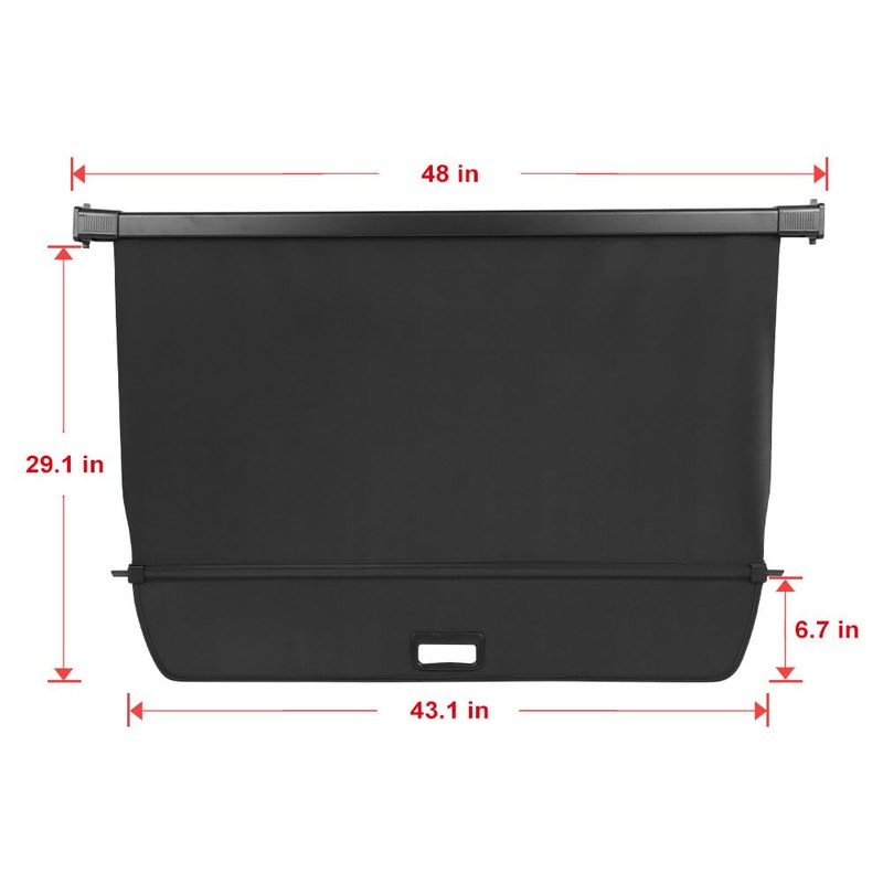 ECCPP Cargo Cover 2018-2024 Fit for Volvo XC60 Flexible Rear