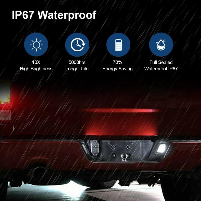 D-Lumina Luces LED para matrícula de montaje de lente ahumada