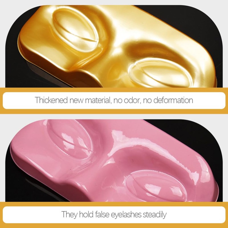 Mobestech 12Pcs Empty Eyelash Trays Holder Plastic False Eyelash Storage