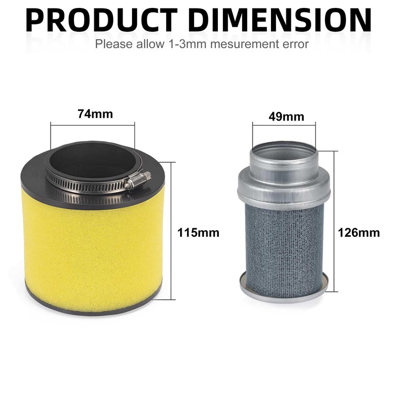 Air Filter & Air Cleaner Body for Honda Foreman 400