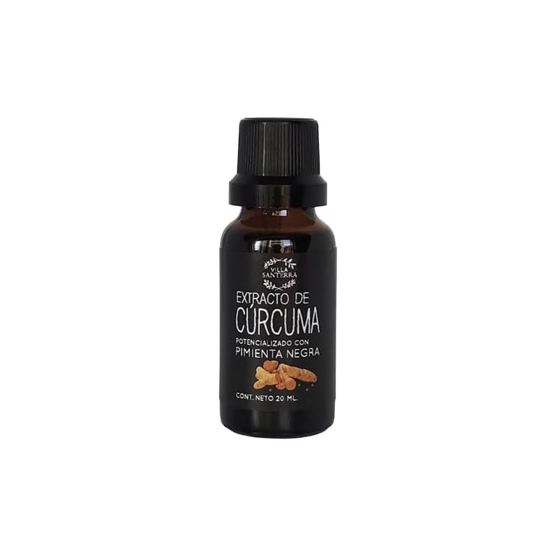 Extracto Natural de Cúrcuma con Pimienta Negra 20 ml Villa