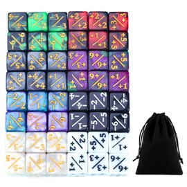 48 Pieces Counting Dice And 1 Piece Storage Bag, Creative Dice, Cube Dice, Throwing Games, Toy Dice