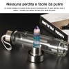 HINATAA Crystal Water Bottle, Removable Healing Natural Quartz Water Bottle,
