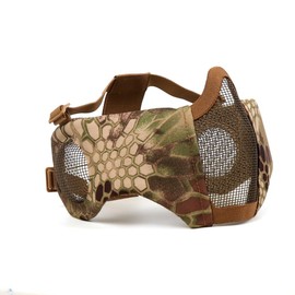 Airsoft Masks，Airsoft Mesh Mask，Airsoft Face Mask，Paintball Mask for The Player who Likes to Shoot and use Sniper-Like Tactics (GRC)