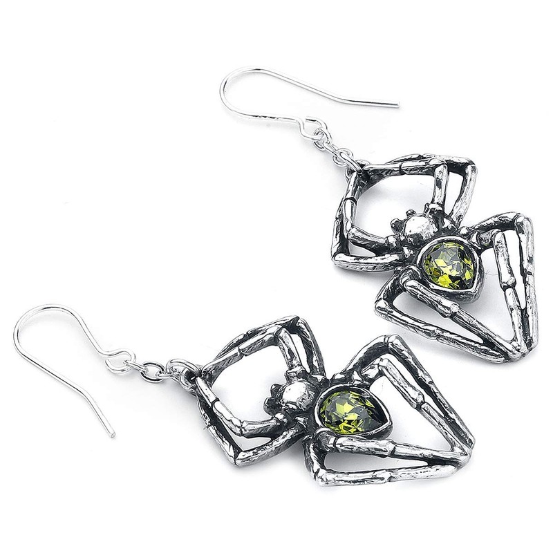 Alchemy Gothic Emerald Venom Pair of Earrings