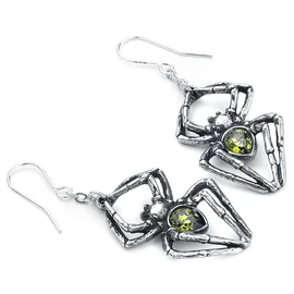 Alchemy Gothic Emerald Venom Pair of Earrings