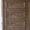 khtumeware 10 Pack Solid Core Kitchen Hammered Antique Copper Cabinet