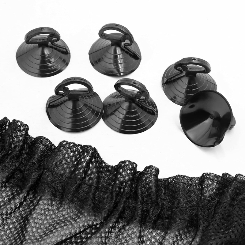 sourcingmap 2pcs Car Foldable SunShade Side Window Nylon Mesh Curtain