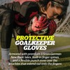 Storelli Lightning Goalkeeper Gloves, High-Impact Hand Protection with 5 Built-in