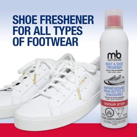 Moneysworth and Best Shoe Care INC. Best Odor Stop Shoe and Boot Freshener & Deodorizer Spray-Neutralizes Odors, Keeps Shoes, Sneakers, Boots and All Footwear Smelling Fresh-Spray Applicator for Full Coverage, 5.5 oz