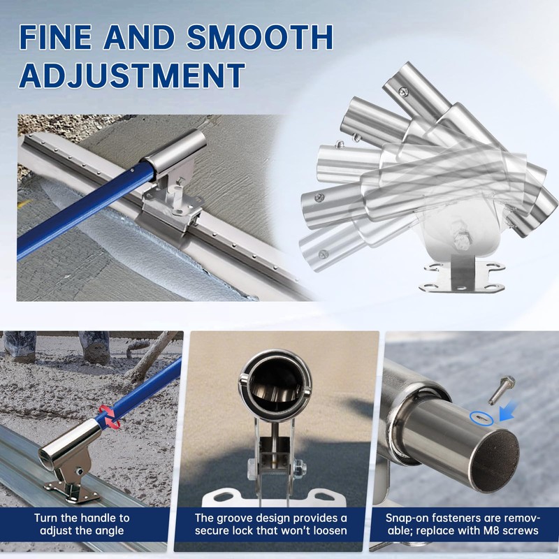 Bull Float Concrete Tools,Adjustable Angle Concrete Float,Lightweight At 2 Pounds