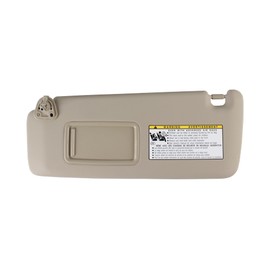 Sun Visor for Toyota Highlander 2001 2002 2003 2004 2005 2006 2007, Left Driver Side Beige Sunvisor OE Replace for 74320-48260-A0 (Beige-Left)