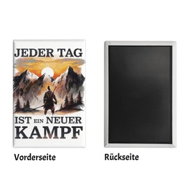 Every Day A New Fight Souvenir Souvenir Magnet - Mountains in the Sunset Funny Nature Souvenir Magnet for Outdoor Lovers