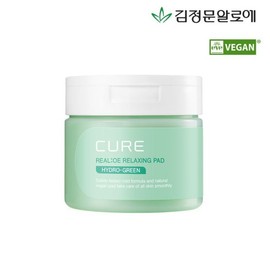 Kim Jeong Moon Aloe 김정문알로에 큐어 피토그린 릴렉싱 토너패드 60매 Kim Jung Moon Aloe Cure Phytogreen Relaxing Toner Pad 60 Sheets