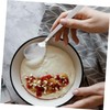 SHOWERORO 12pcs Stainless Steel Serving Spoons Long Handle Thickened Soup