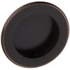 Round Flush Sliding Door Pull - Oil Rubbed Bronze