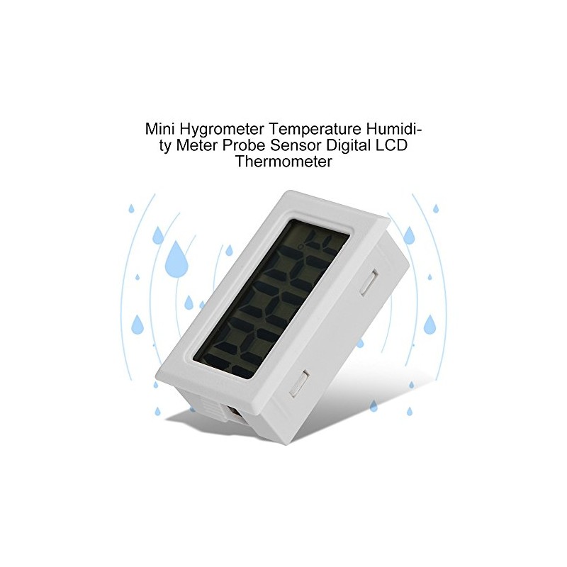 Zerone Termómetro Digital LCD para Congelador y Frigorífico, Multiusos, Alta
