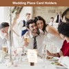 TMZELOA Pack of 10 Wooden Place Card Holders, Wooden Tree