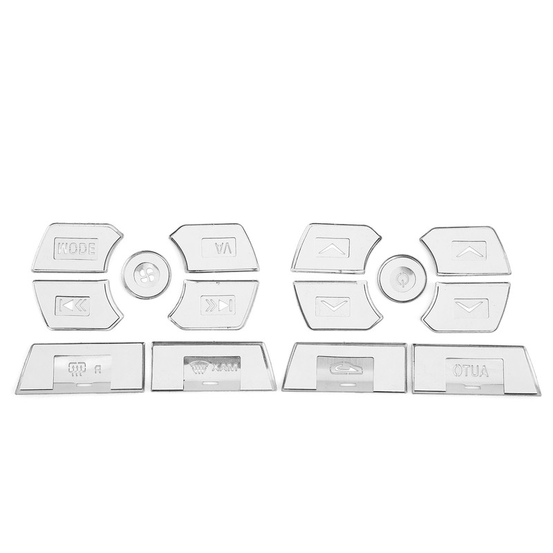14Pcs Air Condition Button Cover Trim AC Control Stickers Fit