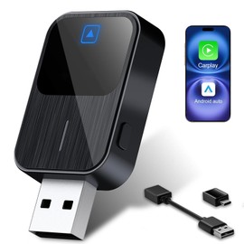 LaifuTu 2025 Android Car Wireless Adapter, Carplay Wireless Adapter with USB/Type-C Plug & Play, Carplay Adapter, Car Play Adapter Car, Wireless Carplay Adapter for iOS 12+/Android 11+