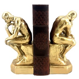 Bellaa 25594 Rodin's Thinker Bookends Set of 2 Auguste Collectible