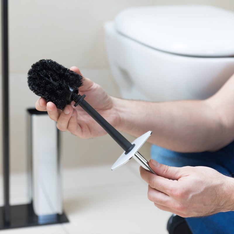 Relaxdays WC Bürstenkopf im 5er Set, lose Toilettenbürsten 9,5 mm