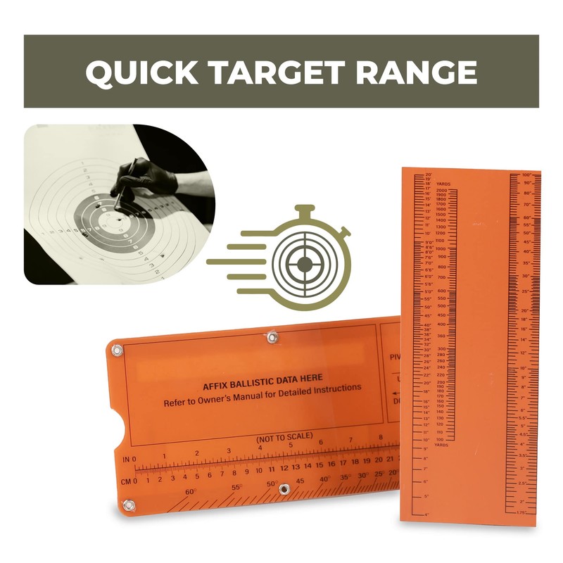Value Plus Mrad Ruler - Long Range Shooting Slide Rule