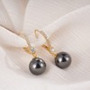 SW.JEWEL Pearl Dangle Earrings, 925 Sterling Silver, Freshwater Pearl Lever,