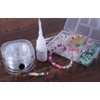 KONMAY 0.8mm Flat Elastic String Bracelet Making Kit-Includes 1 Roll