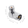LABRIMP Coax Right Angle Adapter Durable Coax Converter for Uhf