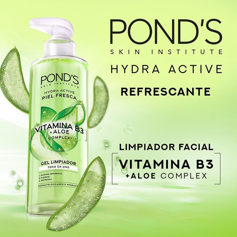 Gel Limpiador Facial Pond's Fruity Hydra Fresh Aloe 200 ml