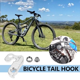 YINETTECH 2 Sets Bicycle Front Derailleur Hook Rear Derailleur Hanger 206375 Compatible with Scott Compatible with Aspect Compatible with Atacama Silver