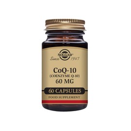 Solgar CoQ-10 (Coenzyme Q-10) 60 mg Vegetable Capsules - Pack of 60 - for Busy Schedules and Over 50s - Helps Cell Regeneration - Vegan and Gluten Free