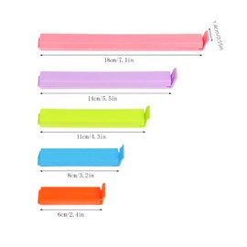 Taicols 30 Pcs Bag Sealing Clips, Clip for Food Set for Snack Bags Food Preservation Clips Small Bags Food Sealing Clips Plastic Sealer Clips Plastic Clips Bag Clips