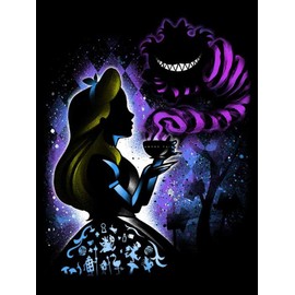 Youtheart Diamond Painting Alice Diamond Art, 5D Full Drill Cross Stitch Embroidery Kits, DIY Wall Decor