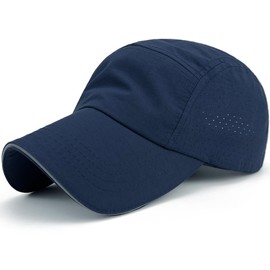 Loneshark Oversized XXL Reflective Men Quick Dry Hat Lightweight Sun Cap for Running/Golf/Baseball Women Breathable Mesh Cap Navy