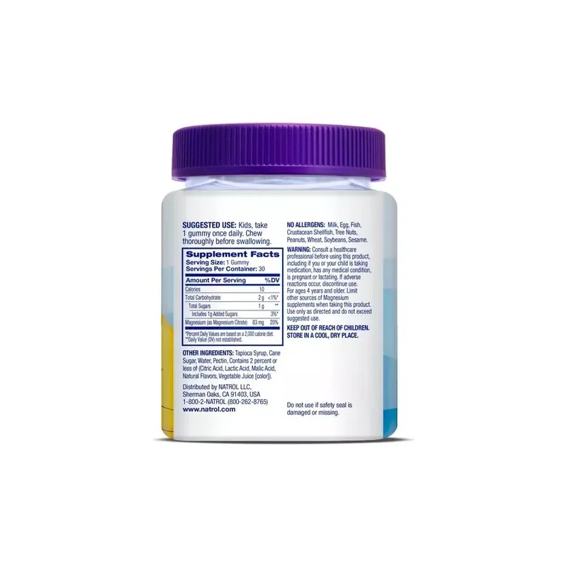 Natrol Kids Magnesium Magnesio Niños Gomitas