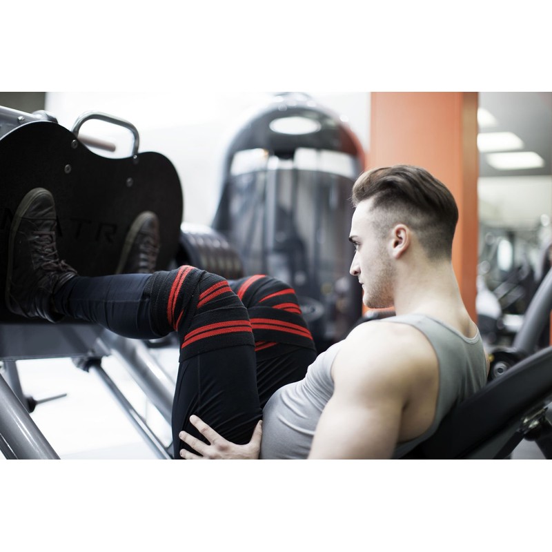 Fit Active Sports Rodilleras (par) para levantamiento de pesas, levantamiento