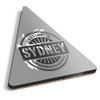 1 x Triangle Coaster - BW - Sydney Australia Australian