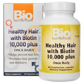 Healthy Hair with Biotin 60 Veg Caps - 10mg
