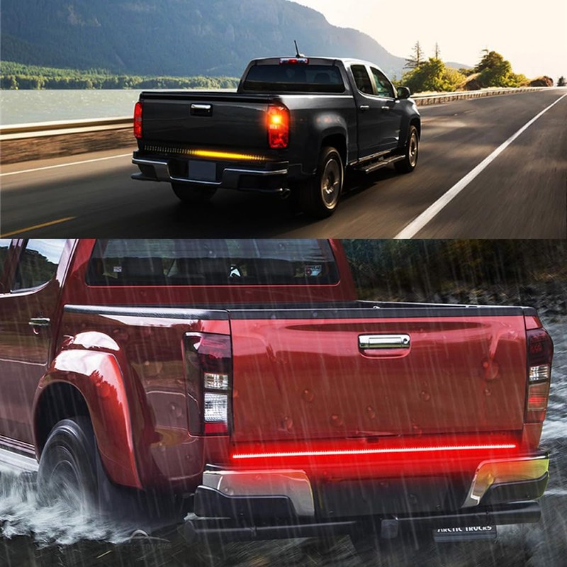 Tianle 60 Inch Truck Tailgate Light Bar, Triple Row LED