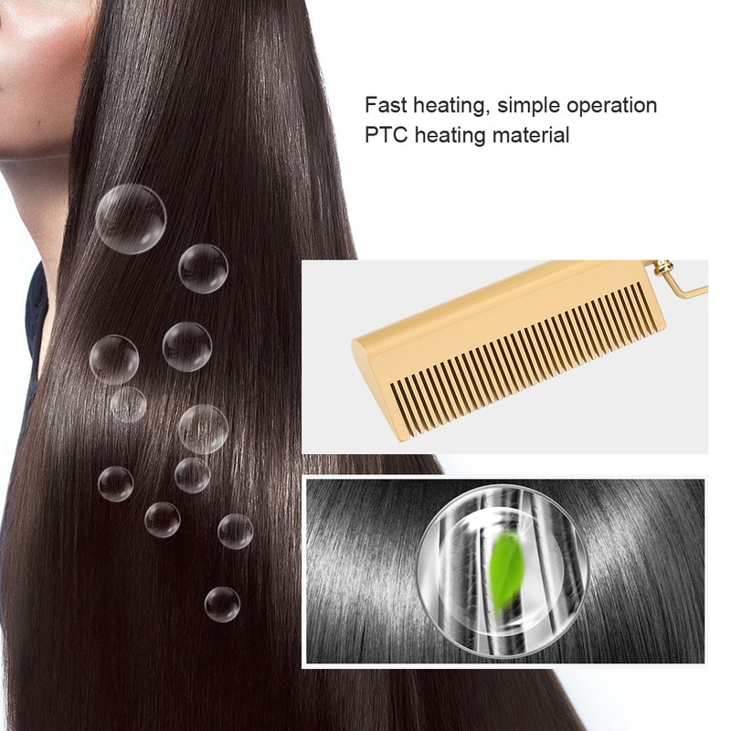 Alloy Electric Hair Straightener Comb Digital Display Hair Styling Tool