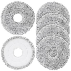 6-Pack Mop Pads for Dreame L40 Ultra/X40 Ultra/X50 Ultra/L50 Ultra/L10S Ultra/ L10s Pro Ultra Heat/L10S Ultra Gen2/L40S Ultra/X30 Ultra/L10 Ultra Robot Vacuum, Washable Microfiber Replacement Pads
