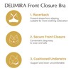 Delimira Women's Front Fastening Bra Racer Back Lace Plus Size