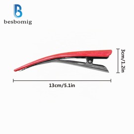 besbomig Pack of 6 Duck Beak Hair Clips Hair Clips for Women Hair Clips Fashionable Hair Pins for Women Girls - Non-Slip, Durable Hair Barrettes Hair Accessories 13 x 3 cm